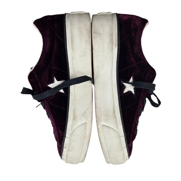 Converse Sneakers Womens 8.5 Purple Velvet One Star Platform Ox Low Top Casual - Picture 9 of 12